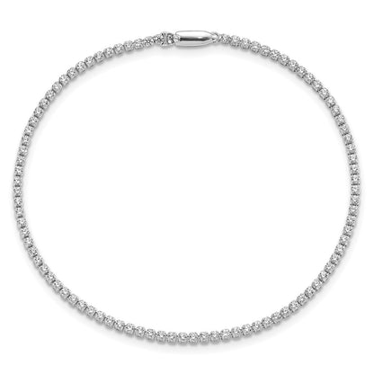 14k White Gold 1 1/3 Ct. Lab Grown Diamond VS/SI+ G+ Round Tennis Bracelet