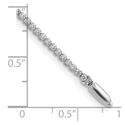 14k White Gold 1 1/3 Ct. Lab Grown Diamond VS/SI+ G+ Round Tennis Bracelet