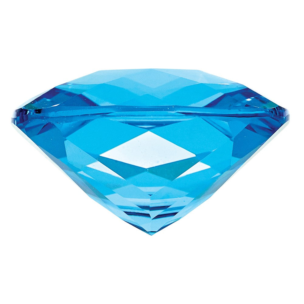 Gemstone Swiss Blue Topaz Aa Quality 12mm Antique Cushion Checkerboard