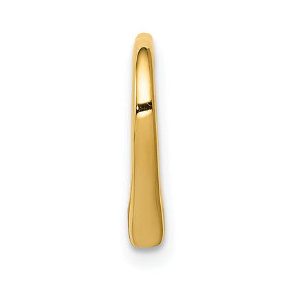 14K Yellow Gold Polished Heart Chain Slide