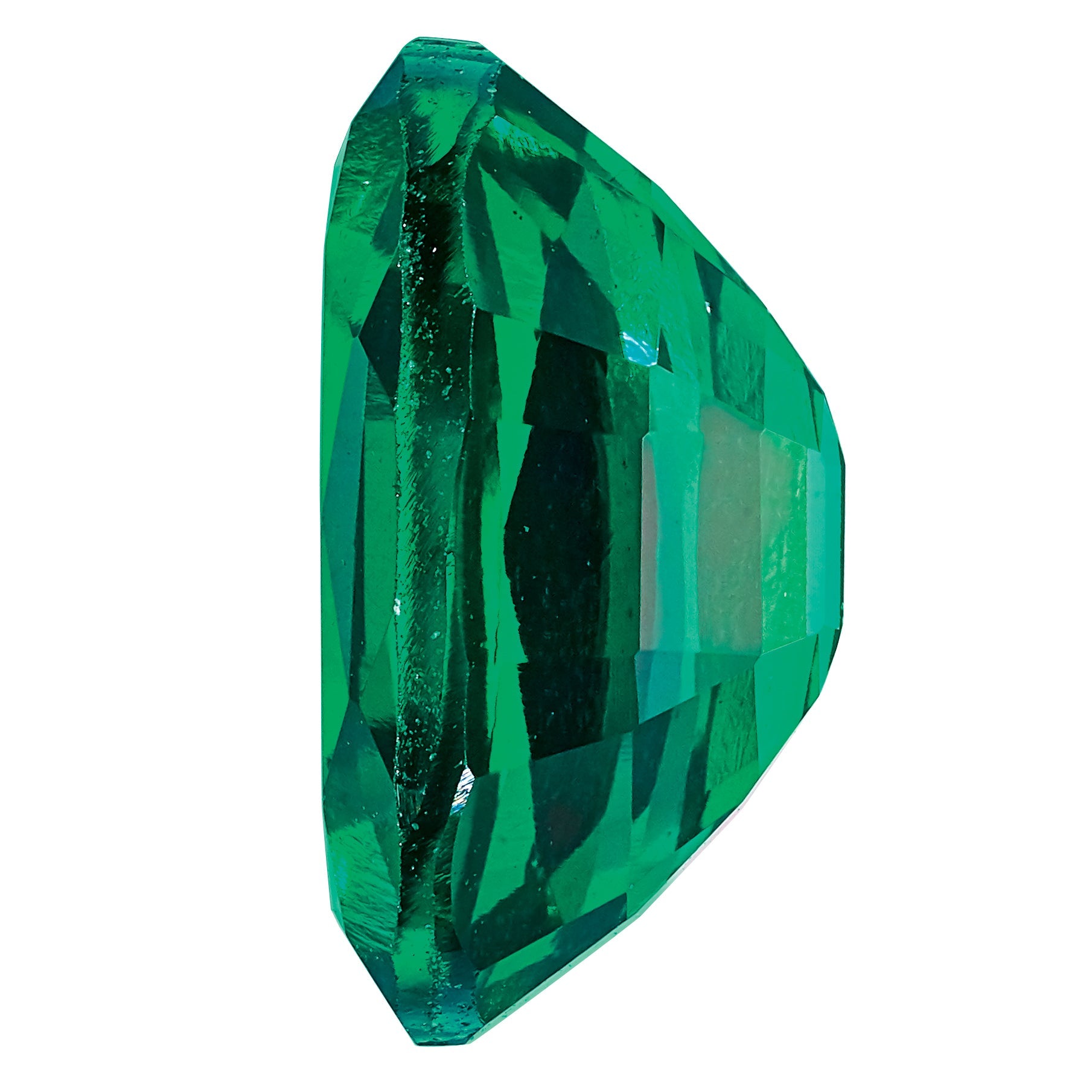 Gemstone Created Emerald 5X3mm Oval