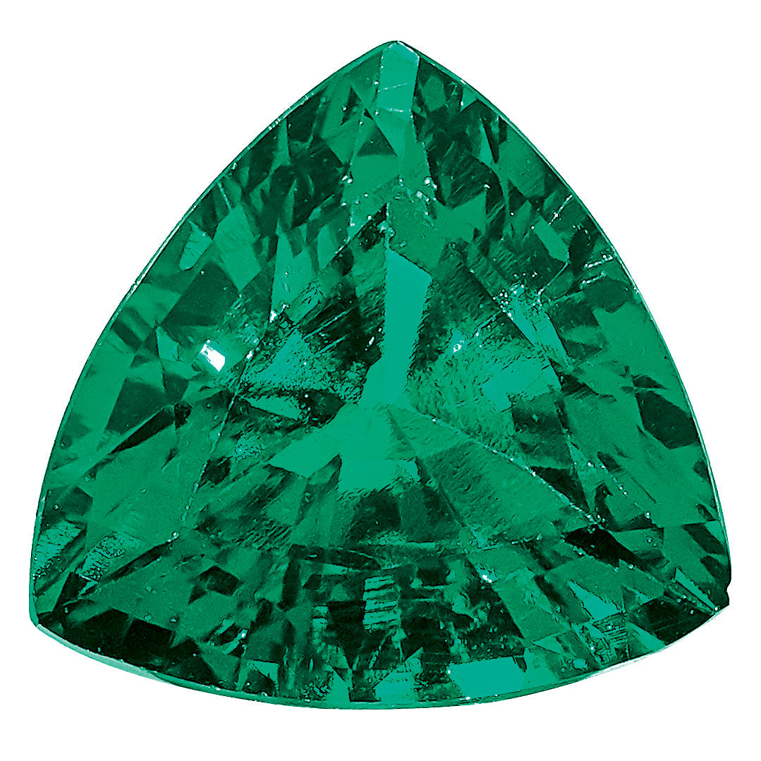 Gemstone Created Emerald 5mm Trillion