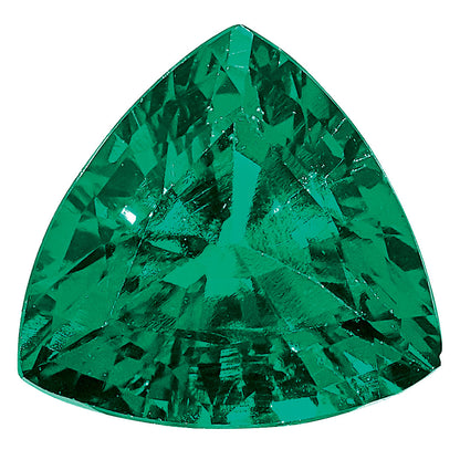 Gemstone Created Emerald 5mm Trillion