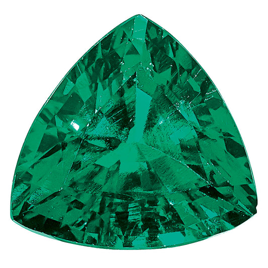 Gemstone Created Emerald 6mm Trillion