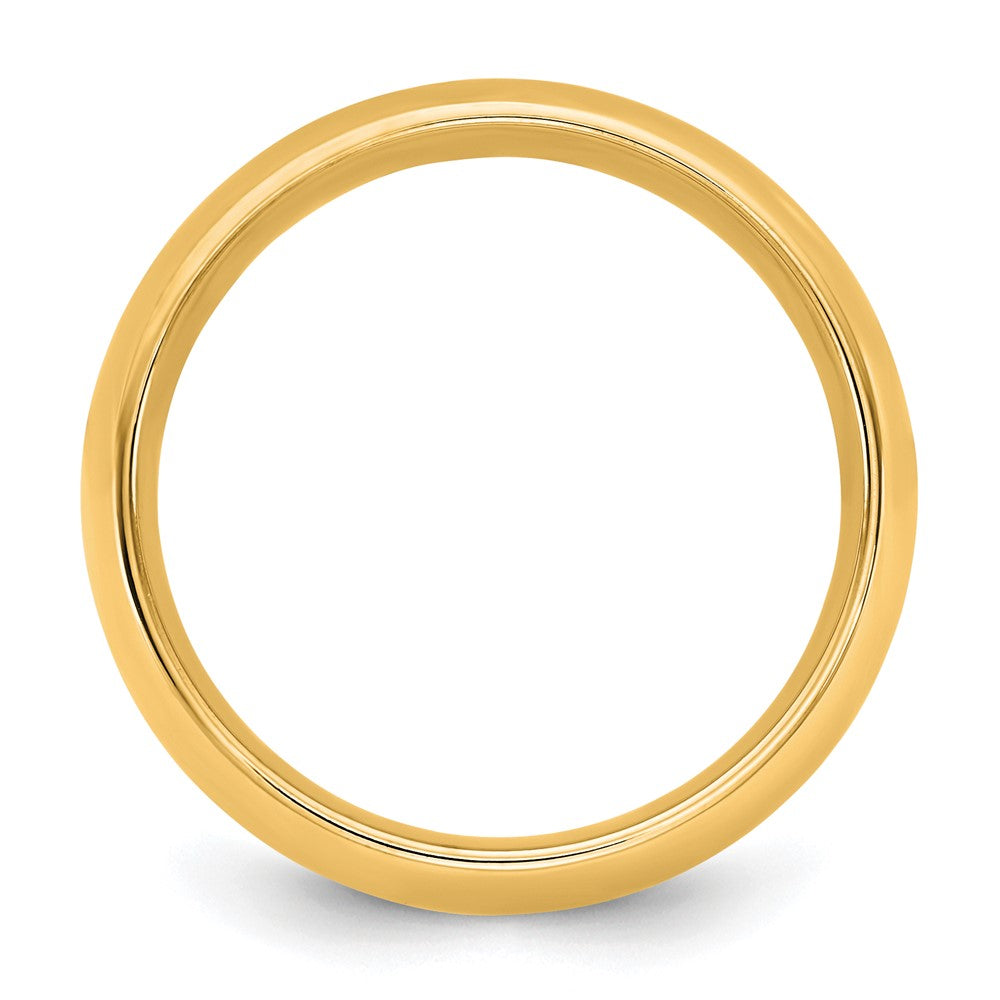 10K Yellow Gold 10Ky 1mm Standard Comfort Fit Band Size 6.5