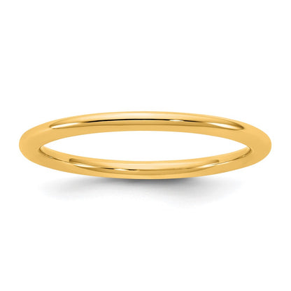 10K Yellow Gold 10Ky 1.5mm Standard Comfort Fit Band Size 7.5