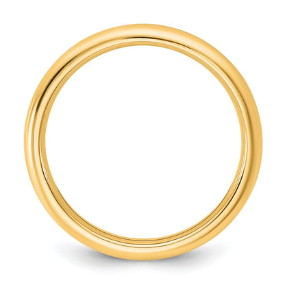 10K Yellow Gold 10Ky 2.5mm Standard Comfort Fit Band Size 4.5