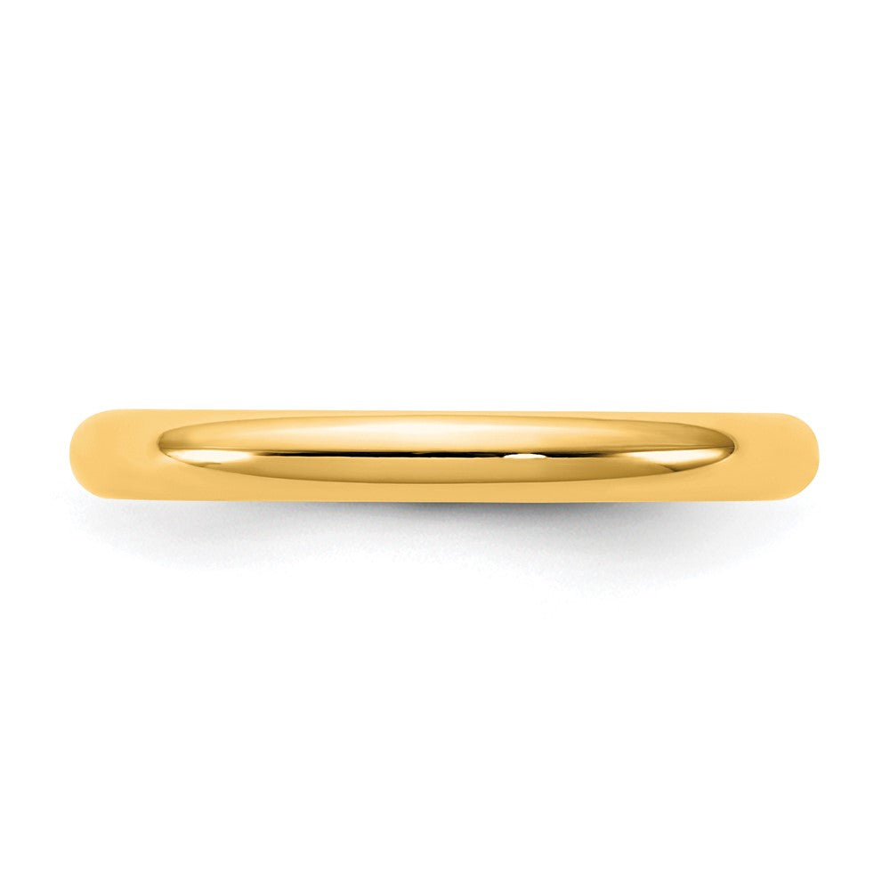 10K Yellow Gold 10Ky 2.5mm Standard Comfort Fit Band Size 4.5