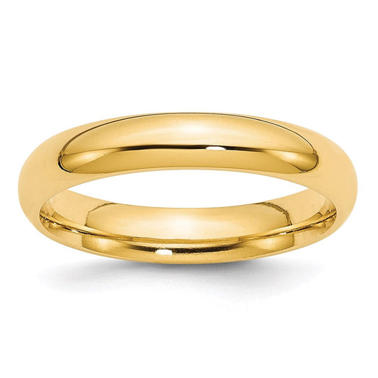18k Yellow Gold 4mm Standard Weight Comfort Fit Wedding Band Ring