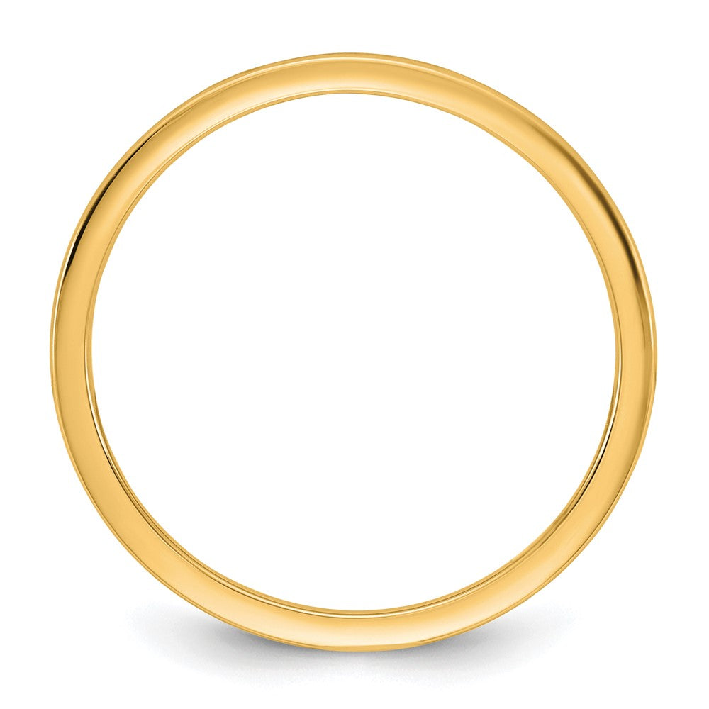 10K Yellow Gold 10Ky 1mm Lightweight Comfort Fit Band Size 9