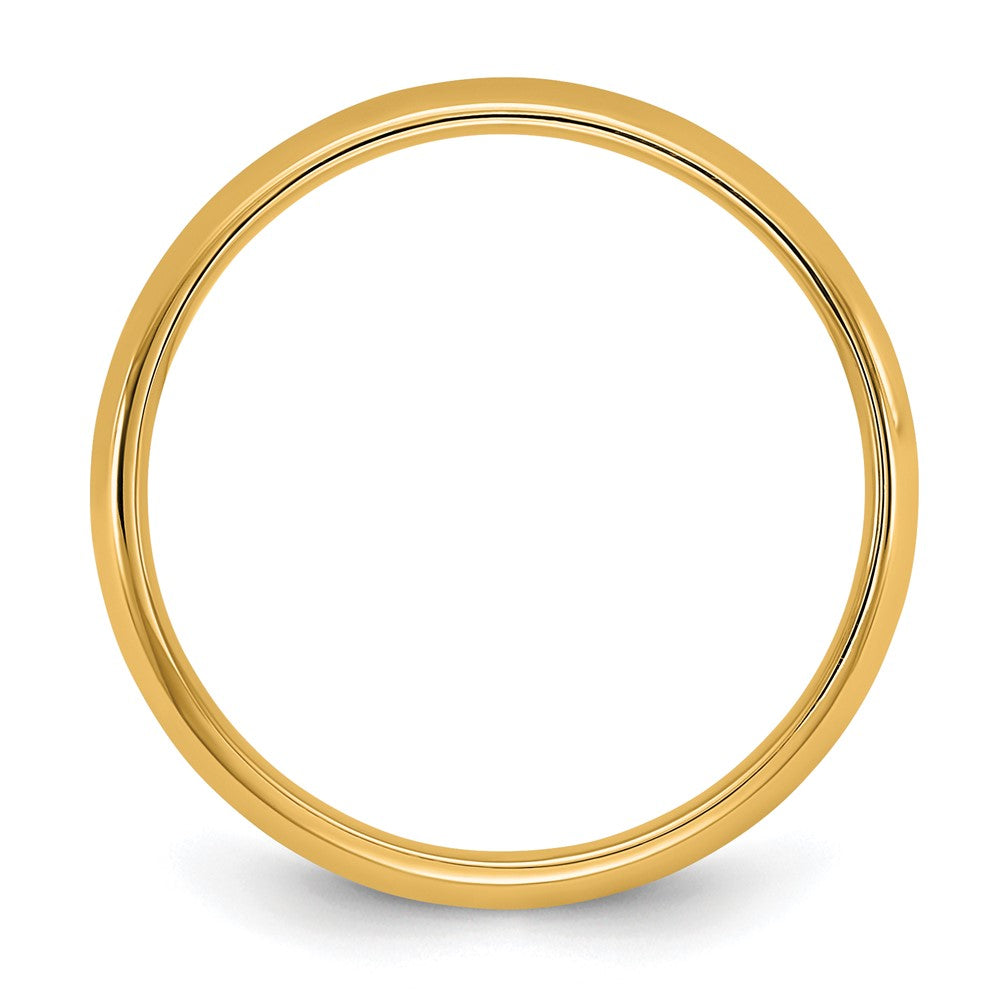 10K Yellow Gold 10Ky 3.5mm Lightweight Comfort Fit Band Size 10