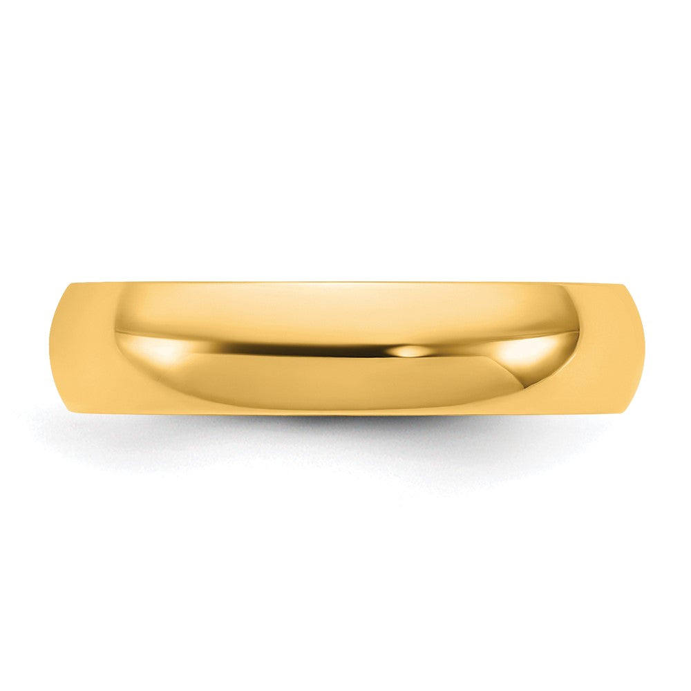 10K Yellow Gold 10Ky 4.5mm Lightweight Comfort Fit Band Size 4.5