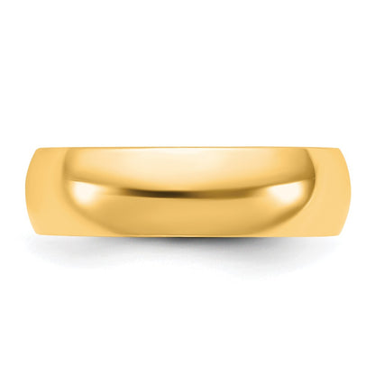 10K Yellow Gold 10Ky 5.5mm Lightweight Comfort Fit Band Size 5.5