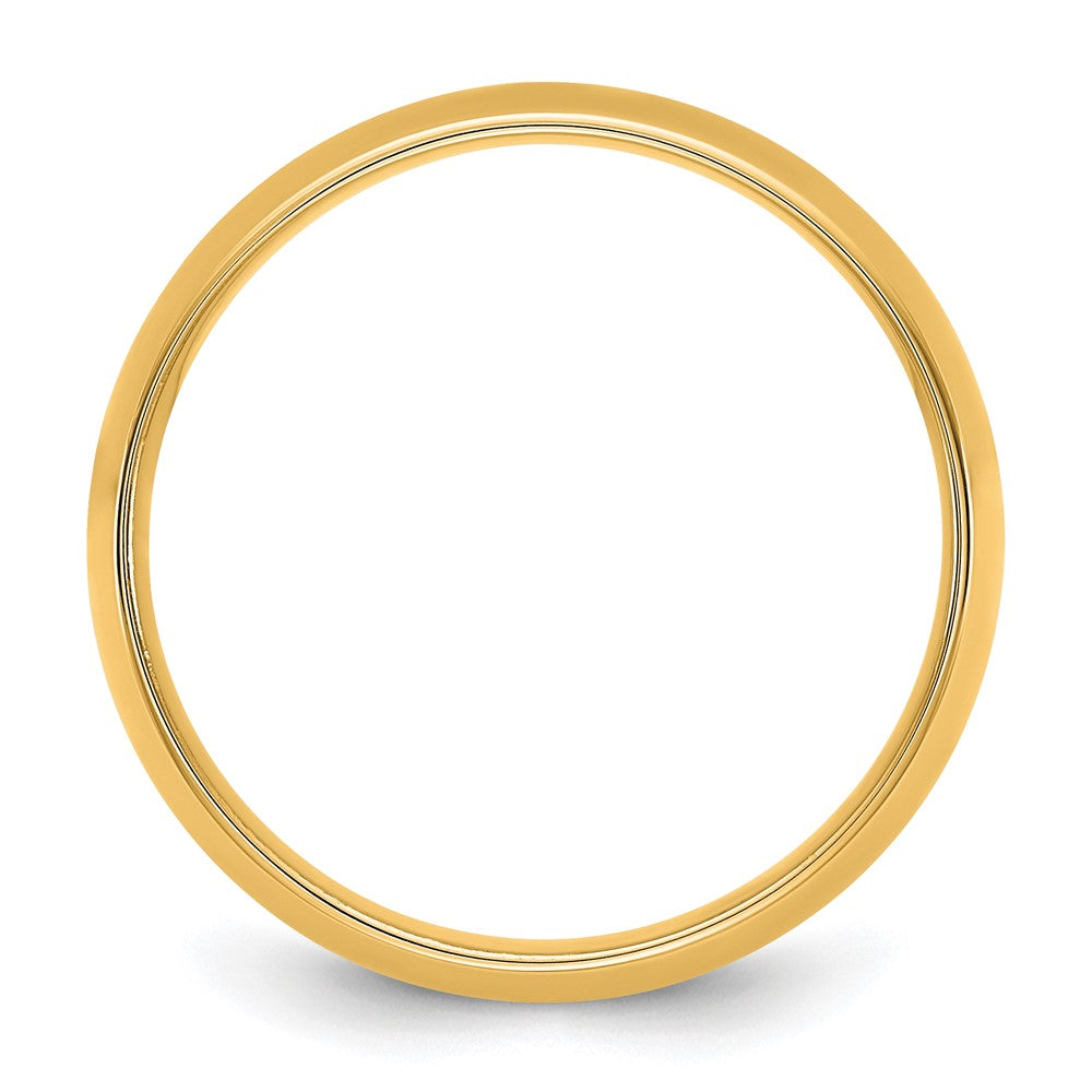 10K Yellow Gold 10Ky 6.5mm Lightweight Comfort Fit Band Size 11