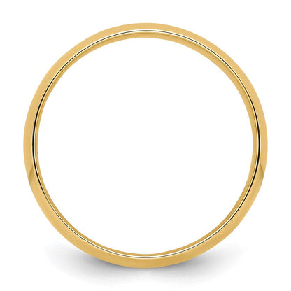 18k Yellow Gold 7mm Lightweight Comfort Fit Wedding Band Ring