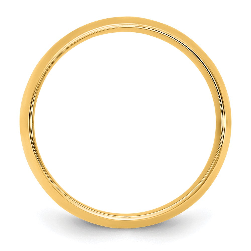 10K Yellow Gold 10Ky 9mm Lightweight Comfort Fit Band Size 6