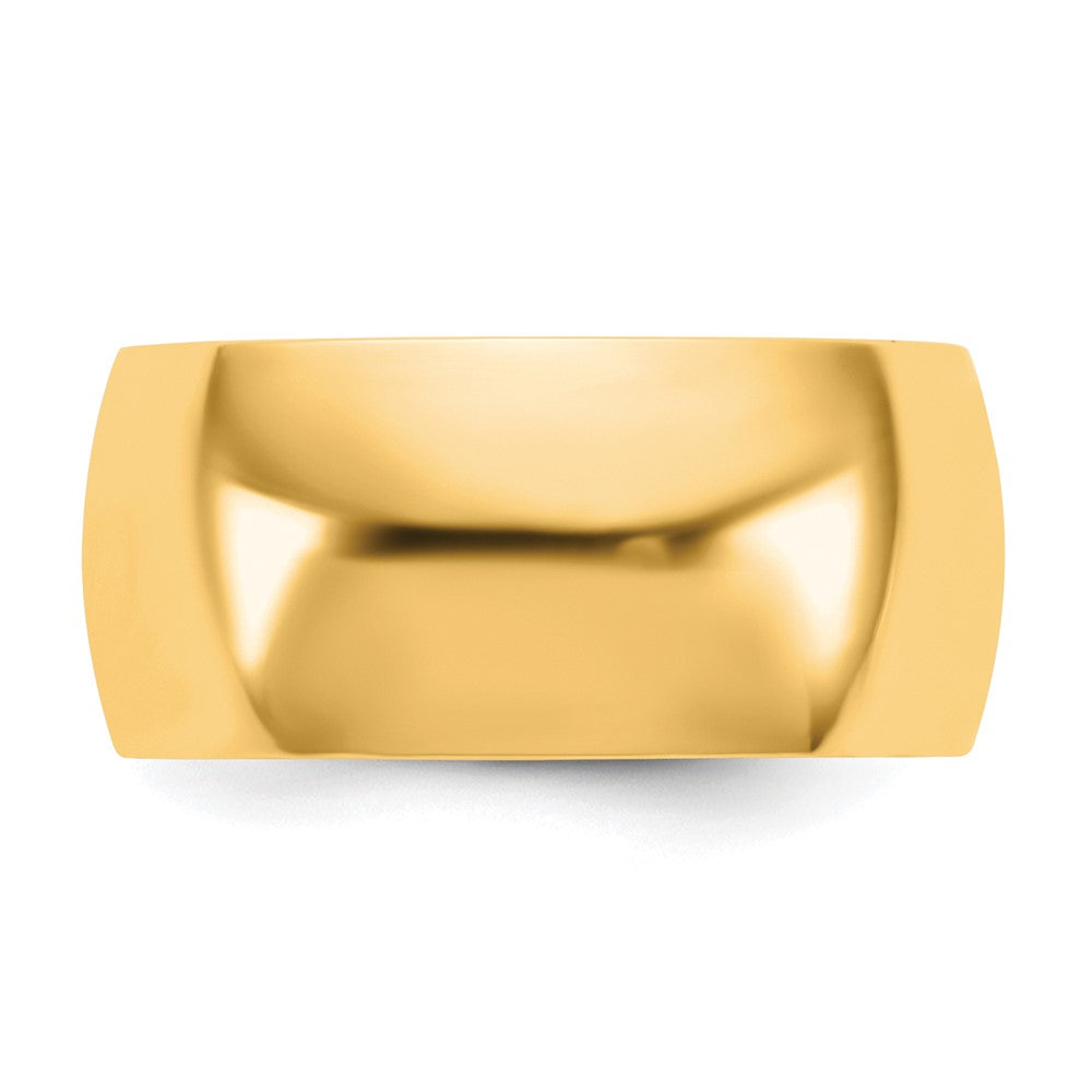 10K Yellow Gold 10Ky 9mm Lightweight Comfort Fit Band Size 13