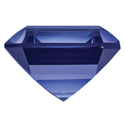 Gemstone Created Blue Sapphire 10X8mm Emerald Cut