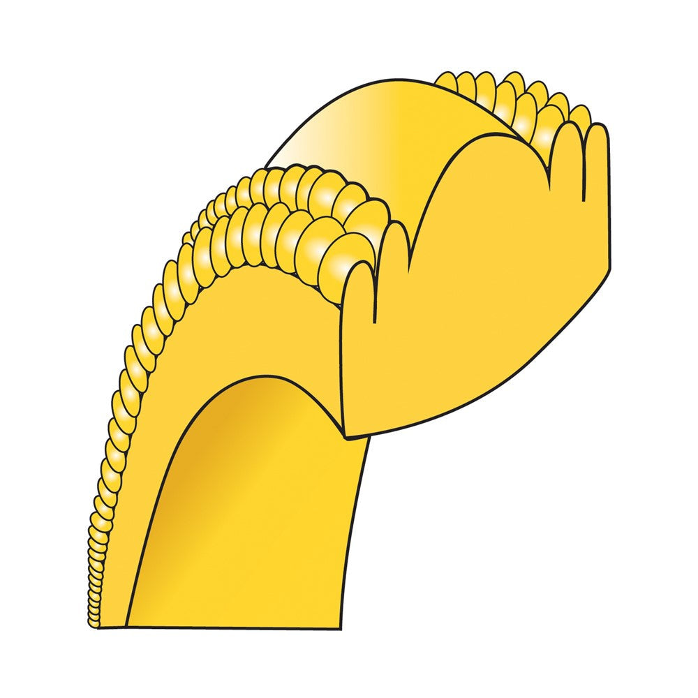 18k Yellow Gold 7mm Double Milgrain Comfort Fit Wedding Band Ring