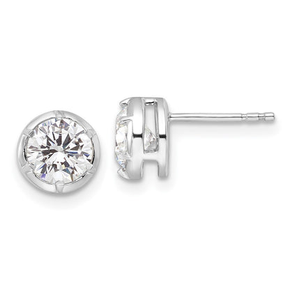14K White Gold True Origin 1 1/2 Carat Lab Grown Diamond Vs Def Solitaire Post Earrings