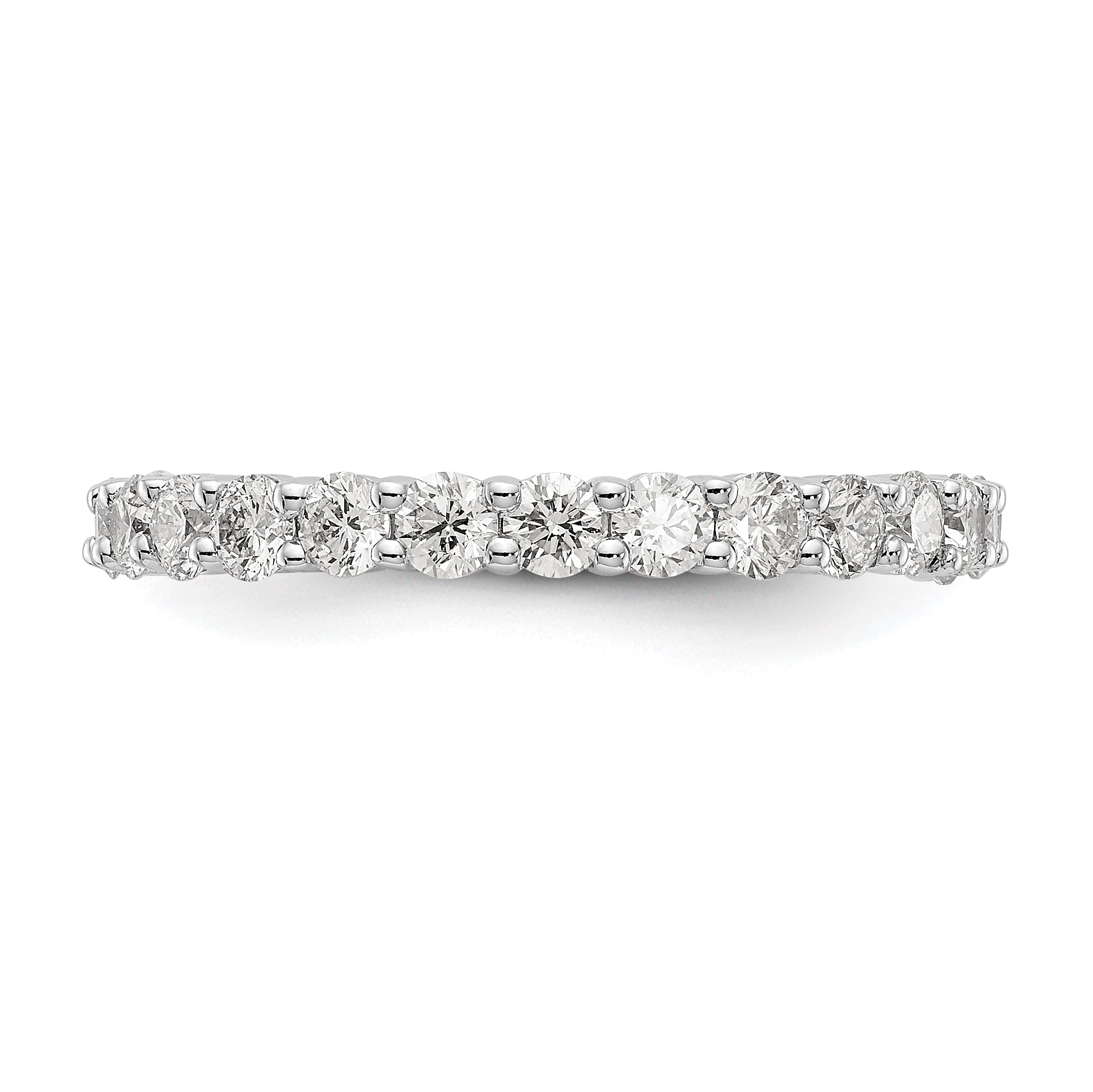 1.50 Ct. Natural Diamond Womens Eternity Wedding Band Ring in 14k White Gold