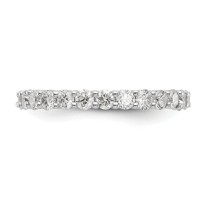 1.50 Ct. Natural Diamond Womens Eternity Wedding Band Ring in 14k White Gold