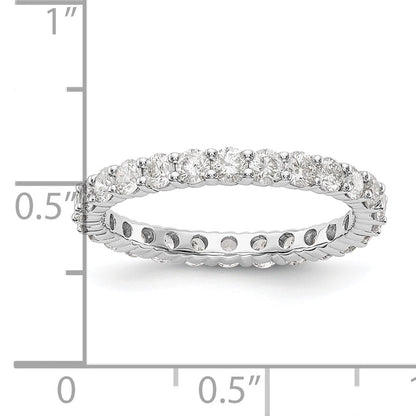 1.50 Ct. Natural Diamond Womens Eternity Wedding Band Ring in 14k White Gold