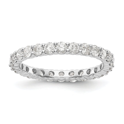 1.50 Ct. Natural Diamond Womens Eternity Wedding Band Ring in 14k White Gold
