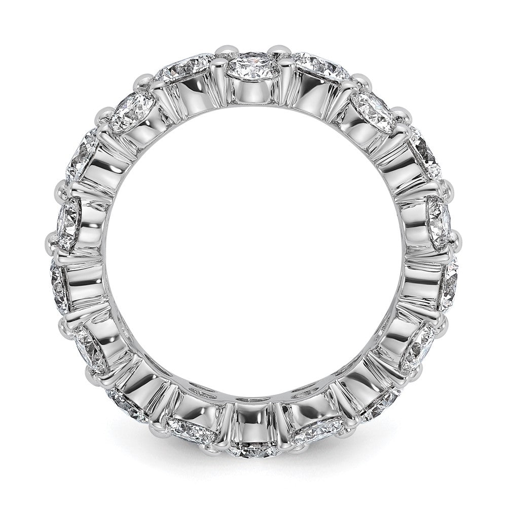 14K White Gold True Origin Lab Grown Diamond Vs Def 3 1/5 Carat Size 4 Eternity Band