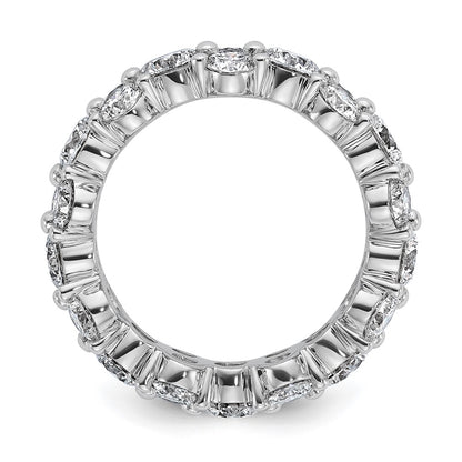 14K White Gold True Origin Lab Grown Diamond Vs Def 3 1/5 Carat Size 4 Eternity Band