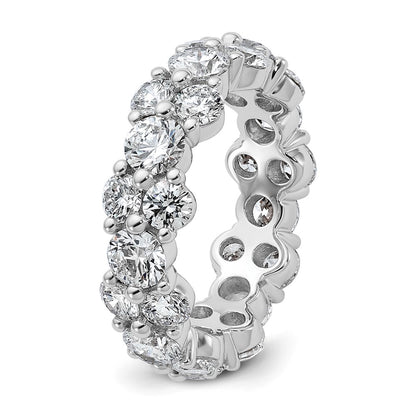 14K White Gold True Origin Lab Grown Diamond Vs Def 3 1/5 Carat Size 4 Eternity Band