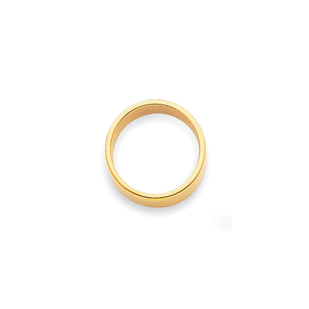18k Yellow Gold 2mm Lightweight Flat Wedding Band Ring