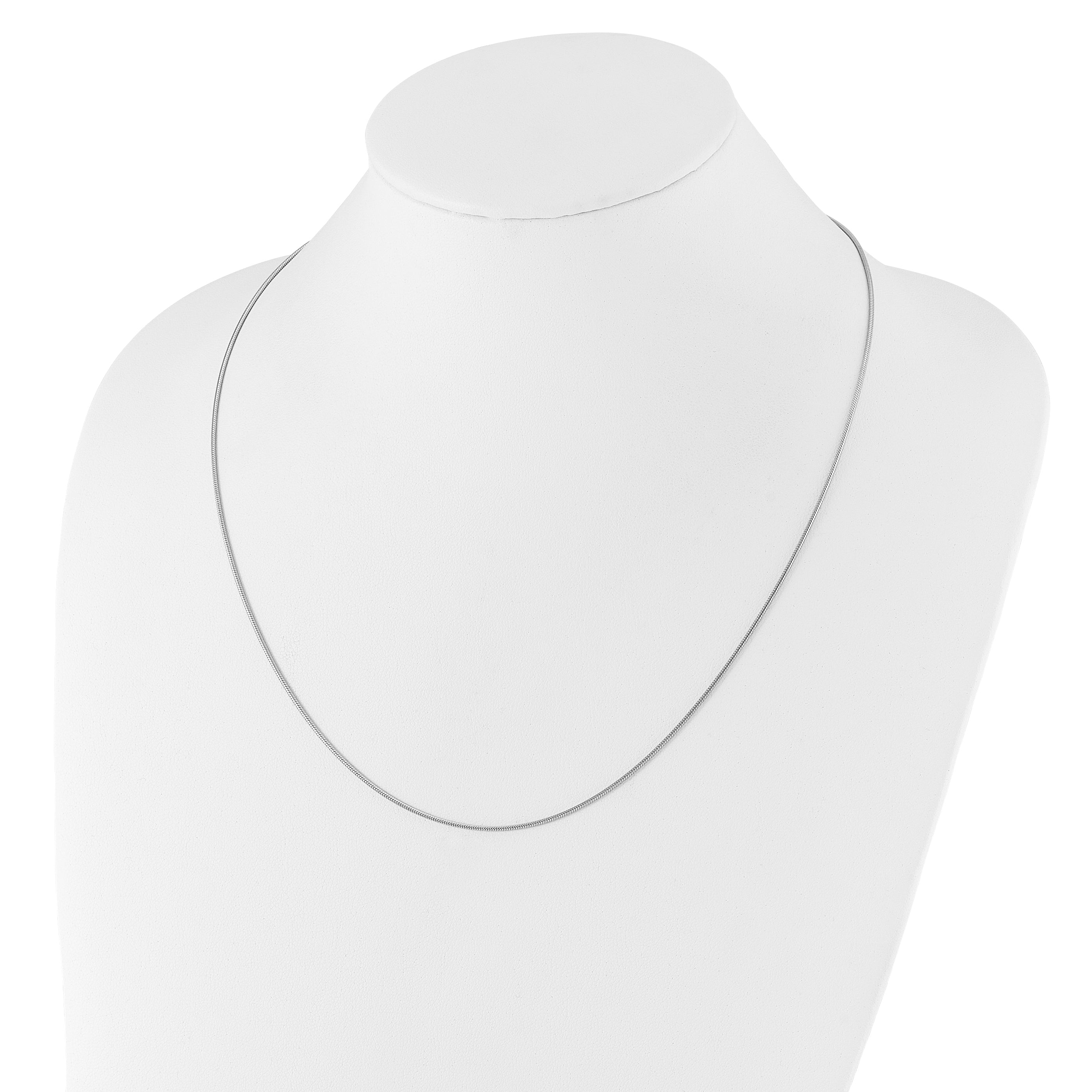 30 Inch Sterling Silver Adjustable 1.1mm Snake Chain Necklace