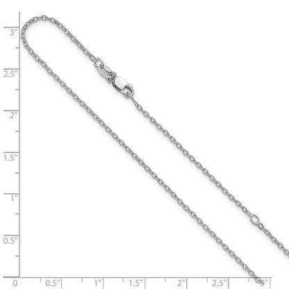 16 Inch Sterling Silver 1.2mm Cable 16In W/2In Ext. Chain