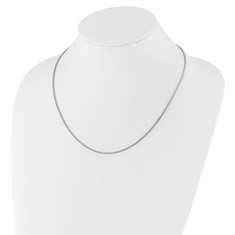 22 Inch Sterling Silver Adjustable 1.6mm Snake Chain Necklace