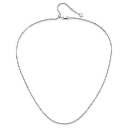 30 Inch Sterling Silver Adjustable 1.6mm Snake Chain Necklace