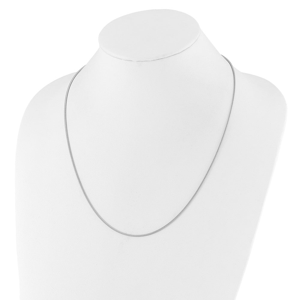 22 Inch Sterling Silver Adjustable 1.4mm Snake Chain Necklace