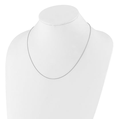 22 Inch Sterling Silver Adjustable .95mm Rolo Chain Necklace