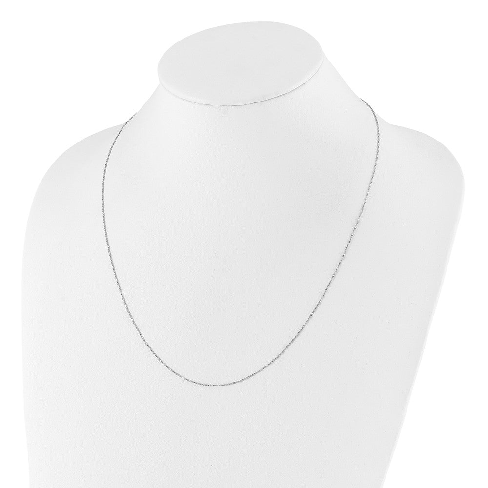 22 Inch Sterling Silver Adjustable .95mm Singapore Chain Necklace