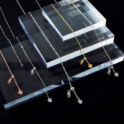 22 Inch Sterling Silver Ss Rh Plated Adjustable 2mm Paperclip Flat Oval Link Chain Necklace