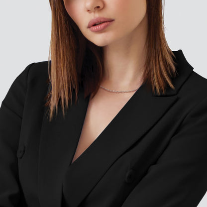 22 Inch Sterling Silver Ss Rh Plated Adjustable 2mm Paperclip Flat Oval Link Chain Necklace