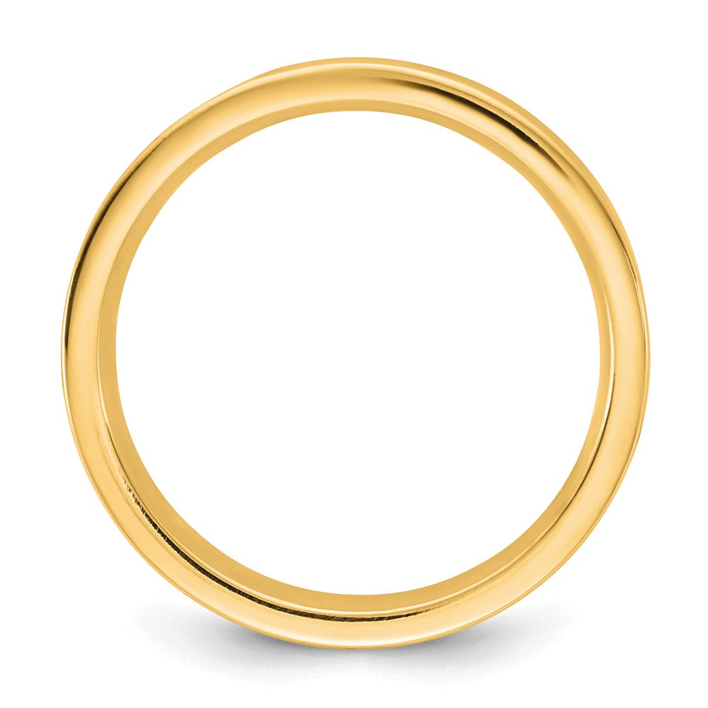 10K Yellow Gold 10Ky 3.5mm Standard Flat Comfort Fit Band Size 7