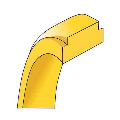 14k Yellow Gold 5mm Flat with Step Edge Wedding Band Ring