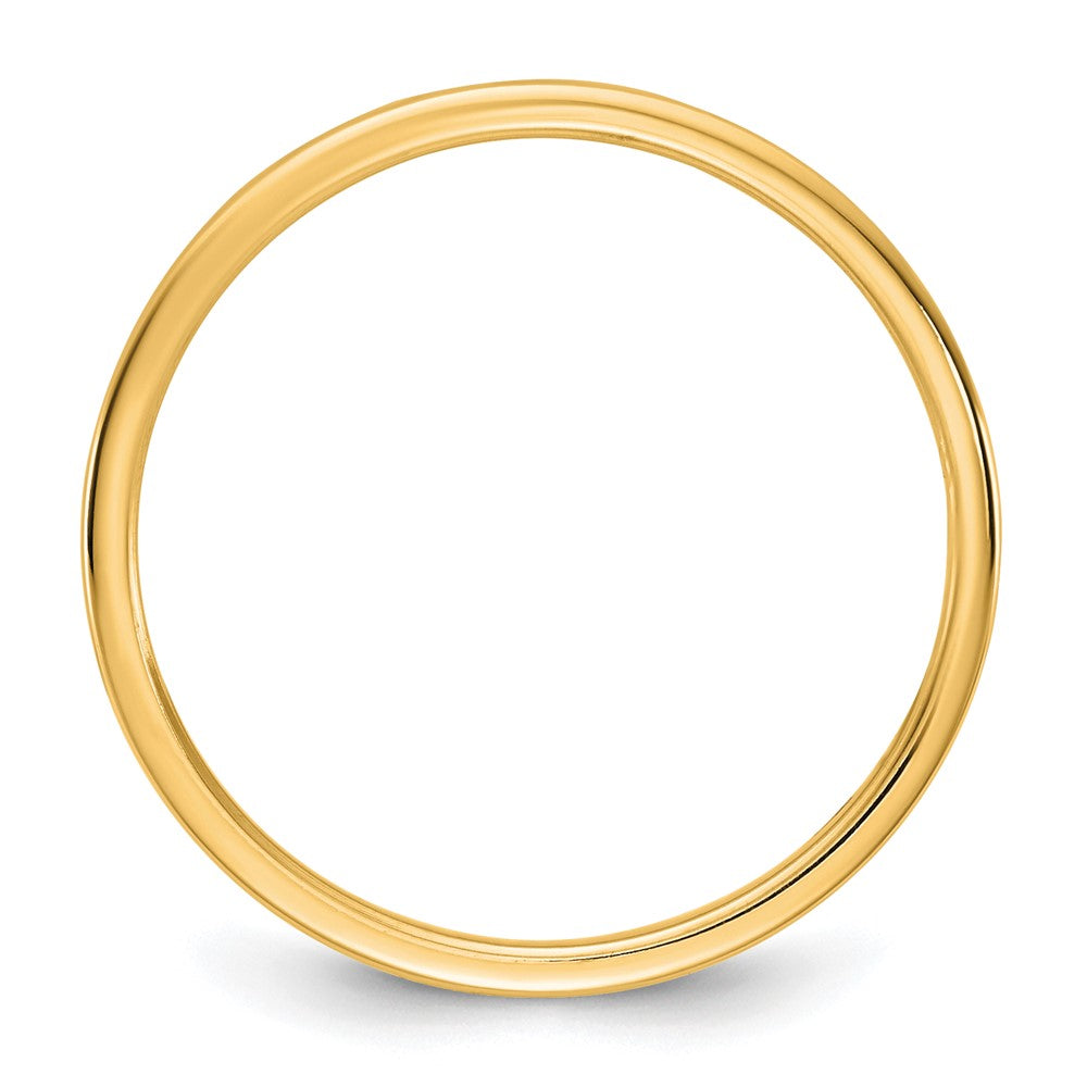 10K Yellow Gold 10Ky 1.5mm Lightweight Flat Band Size 5.5