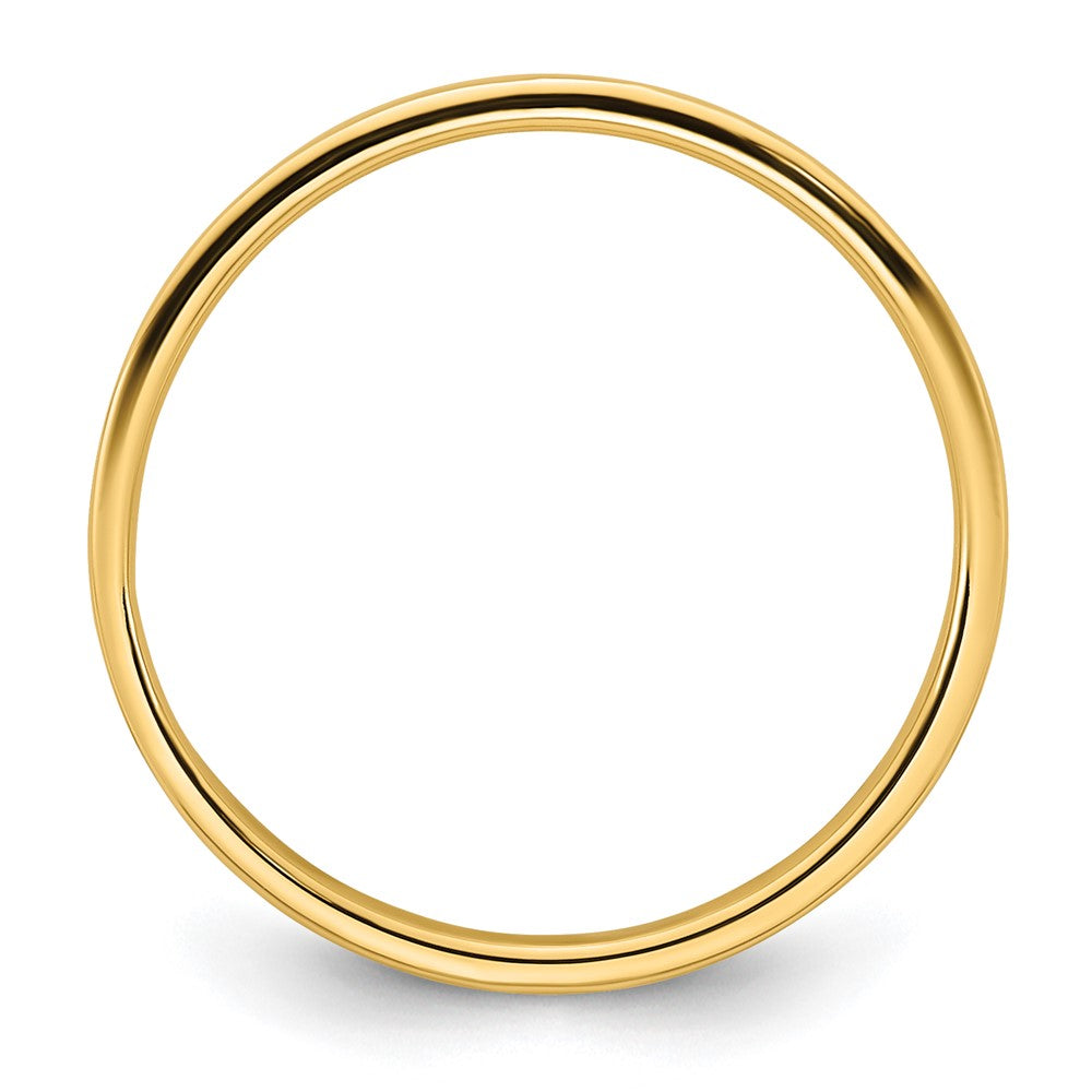 18k Yellow Gold 2mm Lightweight Flat Wedding Band Ring