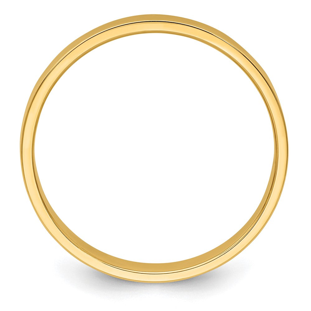 18k Yellow Gold 3mm Lightweight Flat Wedding Band Ring