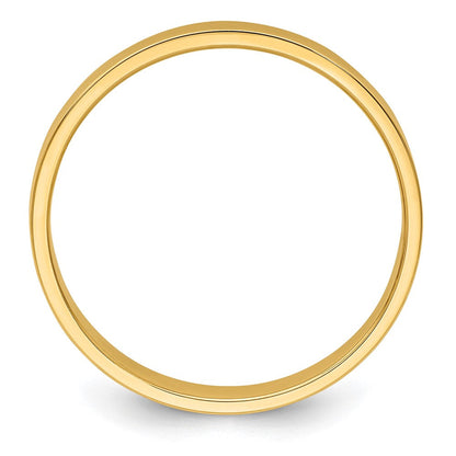 18k Yellow Gold 3mm Lightweight Flat Wedding Band Ring