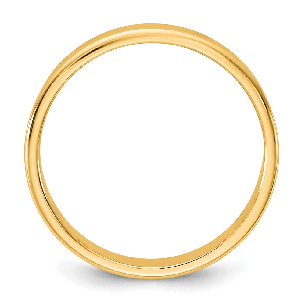 10K Yellow Gold 10Ky 3.5mm Lightweight Flat Band Size 9.5