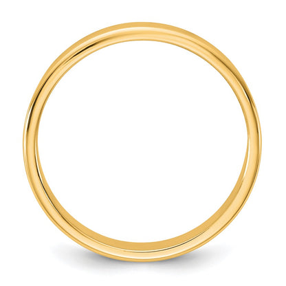 10K Yellow Gold 10Ky 3.5mm Lightweight Flat Band Size 9.5