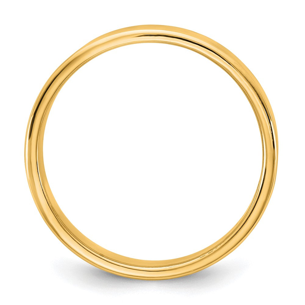 10K Yellow Gold 10Ky 4.5mm Lightweight Flat Band Size 7.5